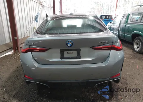 2023 BMW I4 Edrive35 из США, поврежденный, VIN WBY43AW00PFP38974